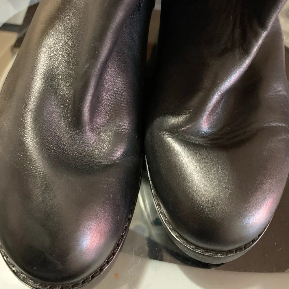 💎 BIKER 💎 COWHIDE LEATHER COACH BOOTS - Picture 2 of 11